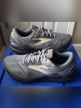 Brooks Ghost 16 Men's Running Shoe Grey/Lime